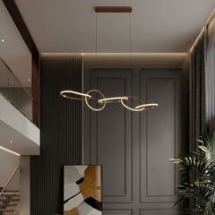 Đèn thả hiện đại 5 vòng inox xi hồng DC-678