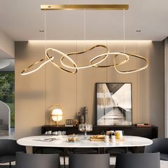 Đèn thả hiện đại -  thiết kế 5 vòng đen xen cao cấp DT-22
