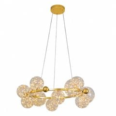 Đèn thả hiện đại - thiết kế kiểu tròn, chao thủy tinh nghệ thuật DT-27