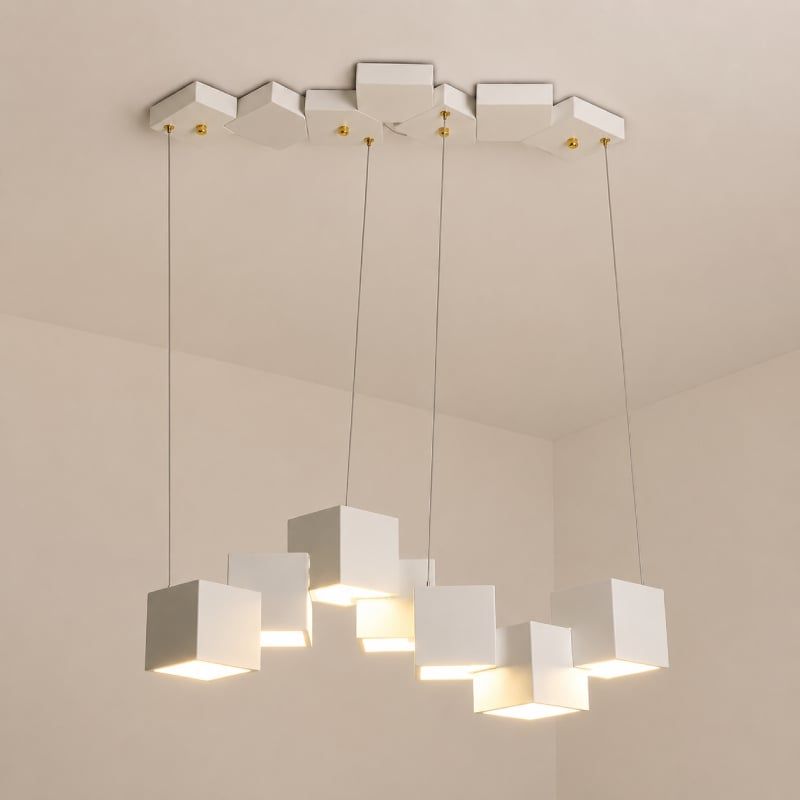 Đèn thả hiện đại - thiết kế thả ngang, khối lập phương sáng tạo DT-21
