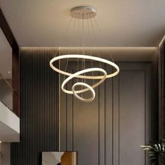 Đèn chùm hiện đại - Thả LED 3 Vòng, thân trắng Giá Rẻ TDC-188T