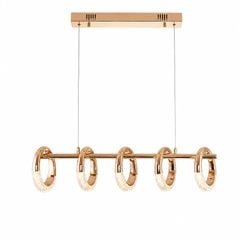 Đèn thả LED nghệ thuật 5 bóng hình vòng tròn hoa tai DT-01