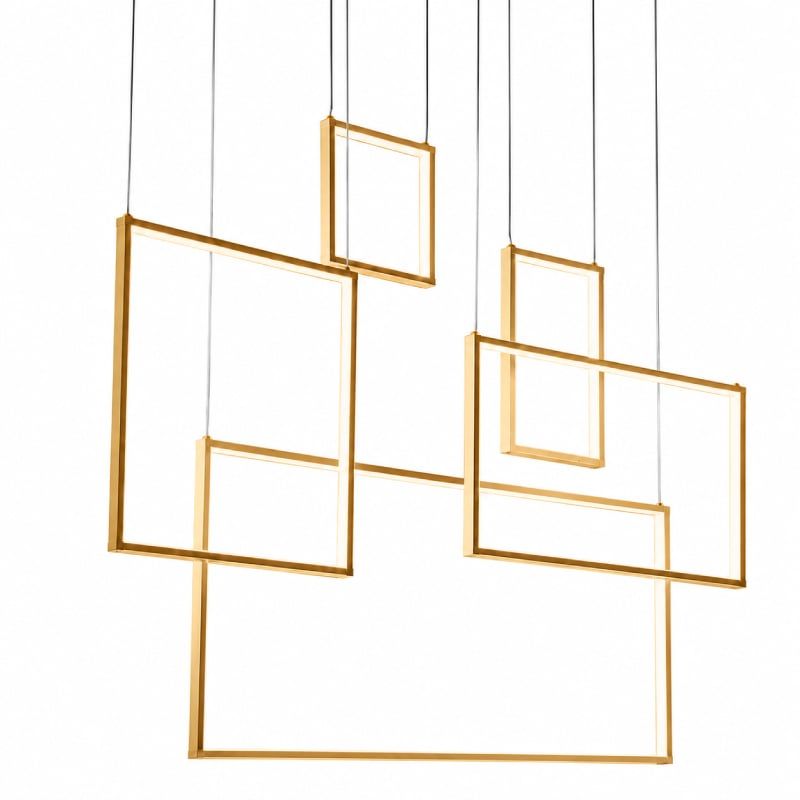Đèn thả Led ô vuông hiện đại DT-50