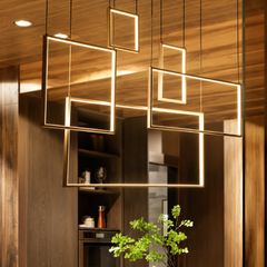 Đèn thả Led ô vuông hiện đại DT-50