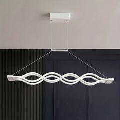 Đèn thả Led, thanh ngang, kiểu gọn sóng nghệ thuật TDC-208