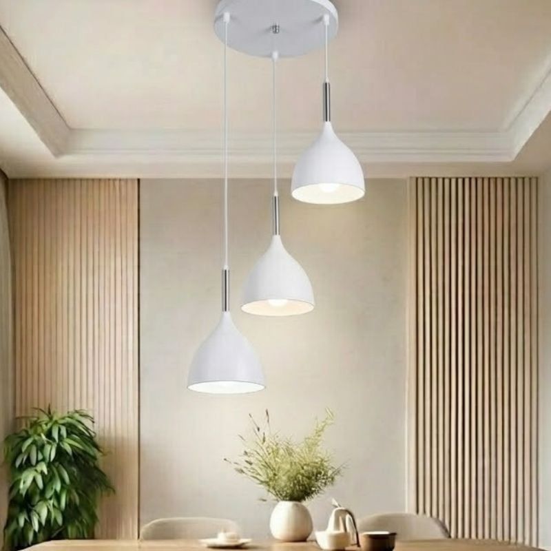 Đèn thả nhà bếp-bàn ăn giá rẻ,mâm tròn, thả chụp sắt SBA-39