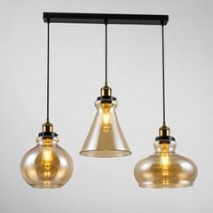 Đèn thả nhà bếp - bàn ăn, thả thủy tinh màu trà TDC-37