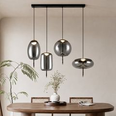 Đèn thả nhà bếp-bàn ăn thủy tinh màu Khói TDC-64