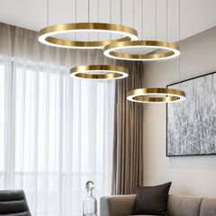 Đèn thả Oring xi vàng hiện đại DT-52