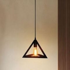 Đèn thả sắt hình khối tam giác TDC-01