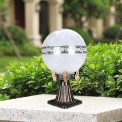 Đèn trụ cổng - hàng rào giá rẻ, thiết kế quả cầu DTC-54