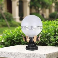 Đèn trụ cổng - hàng rào giá rẻ, thiết kế quả cầu DTC-55