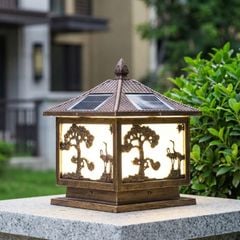 Đèn trụ cổng - hàng rào, hành lang năng lượng mặt trời DTC-24N
