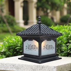Đèn trụ cổng - hàng rào nhôm đúc cao cấp, thiết kế cổ điển DTC-67Đ
