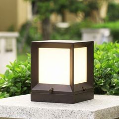 Đèn trụ cổng - hàng rào thiết kế khối vuông hiện đại DTC-75