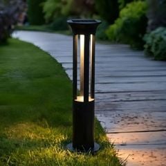 Đèn trụ đứng sân vườn, hành lang năng lượng mặt trời cao cấp DT-27