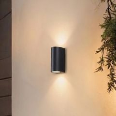 Đèn tường Led hiện đại ngoài trời, hắt 2 đầu, thiết kế ống trụ VNT-331