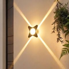 Đèn tường Led hiện đại ngoài trời, hắt 4 hướng VNT-368