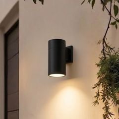 Đèn tường Led hiện đại ngoài trời  kiểu trụ màu đen, hắt 1 đầu VNT-369Đ