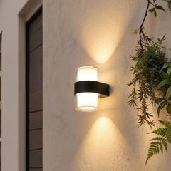 Đèn tường Led hiện đại ngoài trời, thiết kế hình khối trụ VNT-377