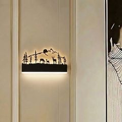 Đèn tường trong nhà, thiết kế ngang, kim loại tạo hình nghệ thuật GT239