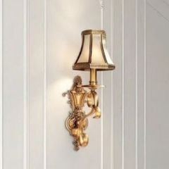 Đèn vách đồng nguyên chất, chao thiết kế VD-207