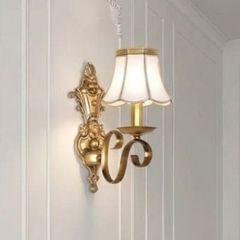 Đèn vách đồng nguyên chất, chao thiết kế VD-239