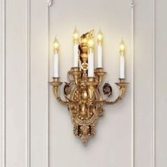 Đèn vách đồng nguyên chất thiết kế tay nến VD-242