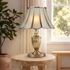 Đèn bàn cổ điển,thân kim loại si vàng đồng cao cấp DB-312