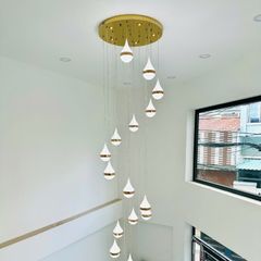 Đèn chùm thông tầng - sảnh phale thiết kế hiện đại hình quả cầu DTT-169