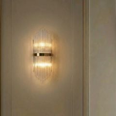 Đèn gắn tường decor, thiết kế khung kim loại phối thủy tinh cao cấp VDC-526