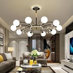 Đèn that hiện đại - thiết kế kiểu tròn, chao thủy tinh đục nghệ thuật DT-26