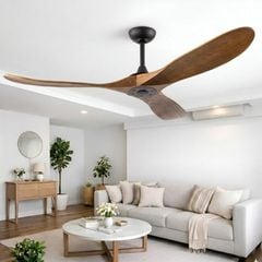 Quạt trần 3 cánh gỗ cao cấp, thiết kế Retro QT-184