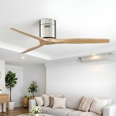 Quạt trần 3 cánh gỗ, thiết kế hiện đại  QT-111