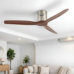 Quạt trần 3 cánh gỗ, thiết kế hiện đại  QT-114