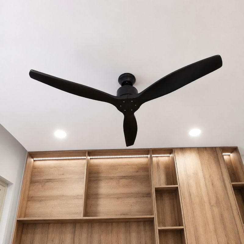 Quạt trần 3 cánh gỗ, thiết kế hiện đại QT-118