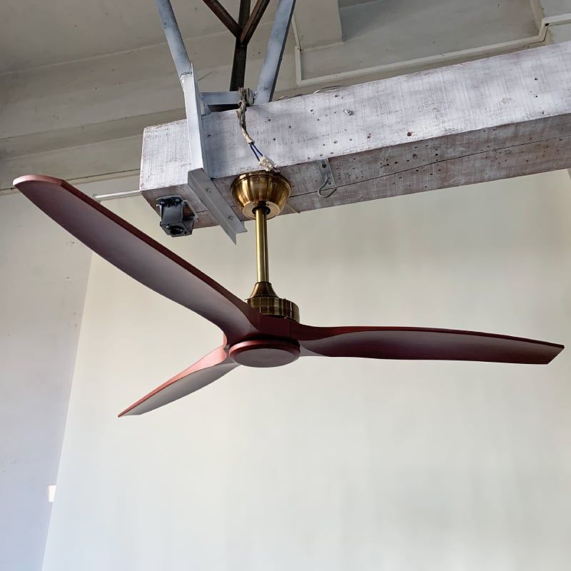 Quạt trần 3 cánh nhựa giả gỗ - Thiết kế hiện đại tối giản QT-32