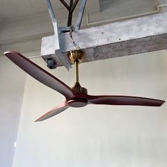 Quạt trần 3 cánh nhựa giả gỗ - Thiết kế hiện đại tối giản QT-32