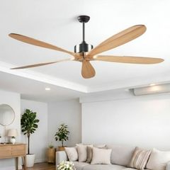 Quạt trần 5 cánh gỗ, thiết kế hiện đại  QT-141