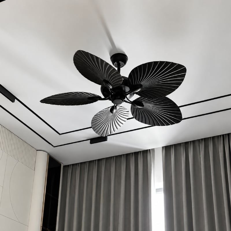 Quạt trần 5 cánh thiết kế hình lá phong cách cổ điển QT-259
