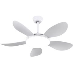 Quạt Trần Đèn, Cánh Nhựa Trắng, Thiết Kế Đơn Giản Hiện Đại QT-196