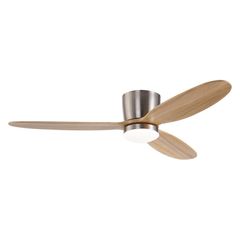 Quạt trần 3 cánh gỗ tự nhiên - Thiết kế sát trần hiện đại QT-31