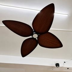 Quạt trần đèn 4 cánh thiết kế hình lá phong cách cổ điển QT-275