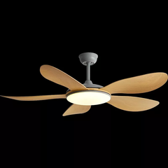 Quạt Trần Đèn, Cánh Nhựa Giả Gỗ, Thiết Kế Hiện Đại QT-197