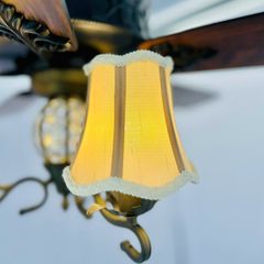 Quạt trần đèn 5 cánh thiết kế phong cách cổ điển QT-108