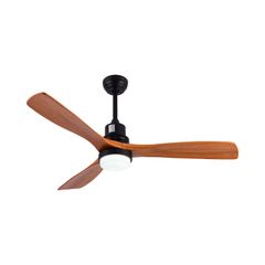 Quạt trần đèn, 3 cánh gỗ, thiết kế hiện đại QT-139