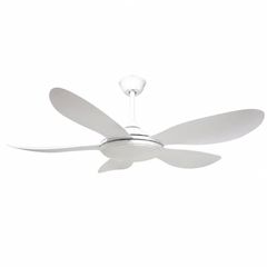 Quạt trần đèn cánh nhựa trắng thiết kế đơn giản hiện đại QT-196