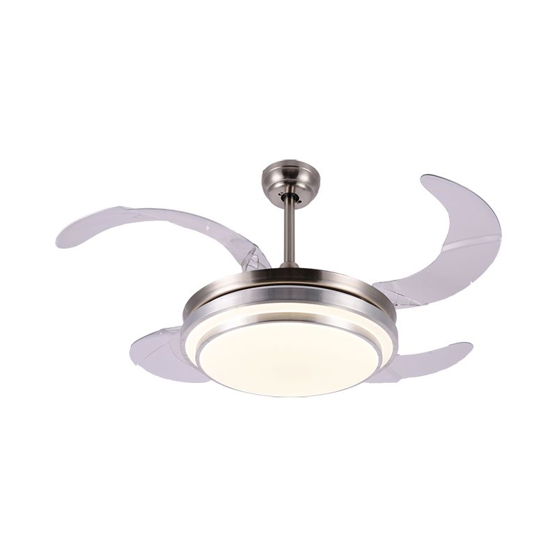 Quạt trần đèn, cánh xếp, thiết kế hiện đại QT-126