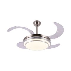 Quạt trần đèn, cánh xếp, thiết kế hiện đại QT-126