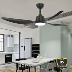 Quạt trần đèn hiện đại phong cách tối giản QT-52K014